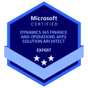 Finance and Operations Apps Solution Architect Expert 